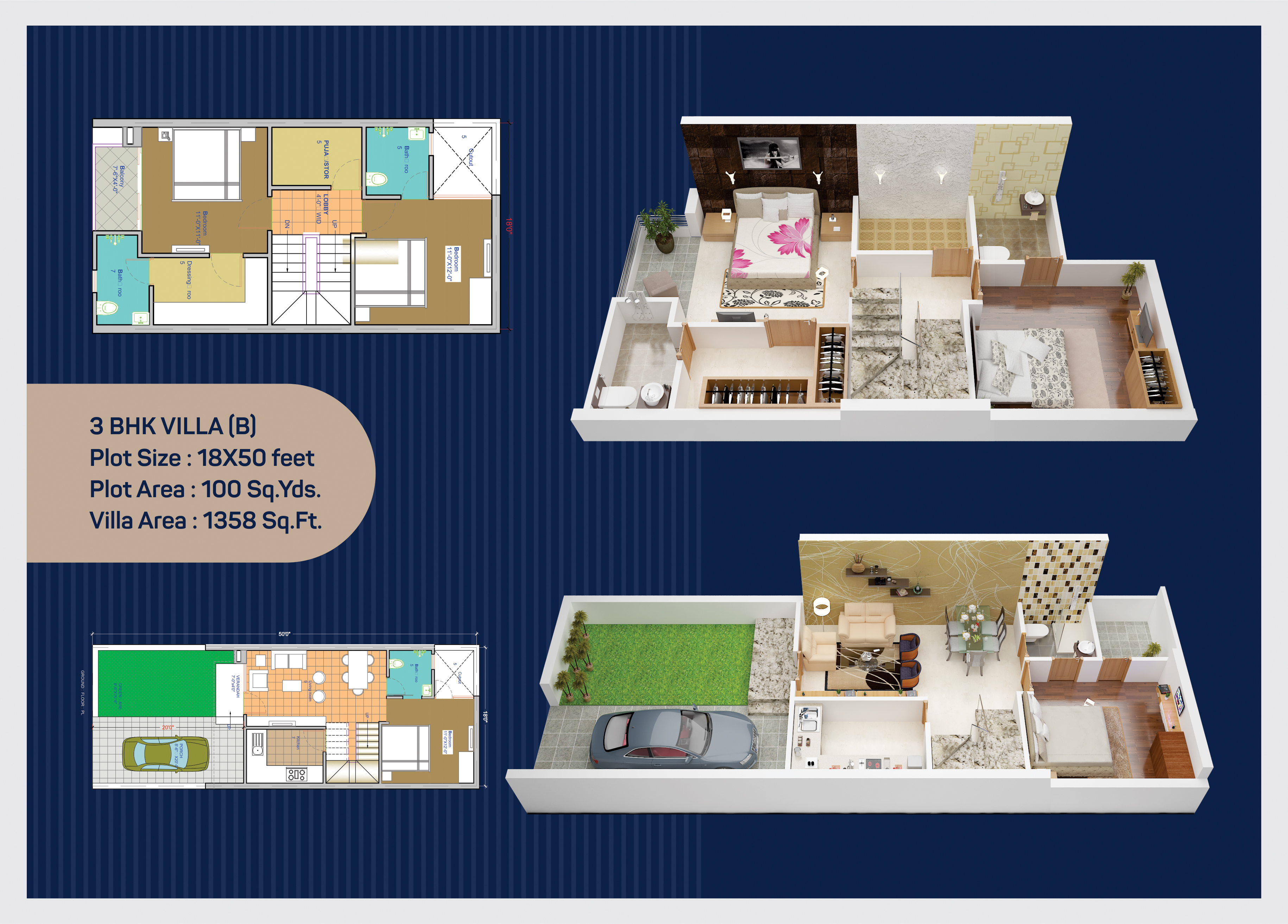 UDB Sirsi Villa - Floor Plan